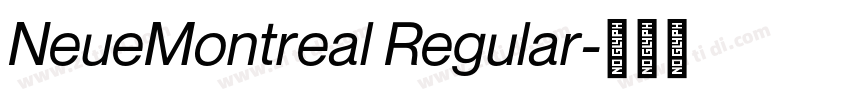 NeueMontreal Regular字体转换